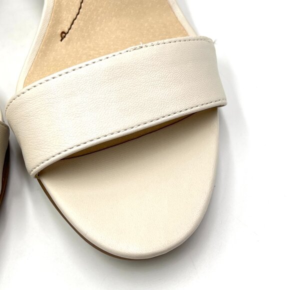 9.5W 9.5 WIDE WIDTH Lifestride Adore Me Cream Bone Ivory Dress Sandals Shoes - Picture 4 of 12